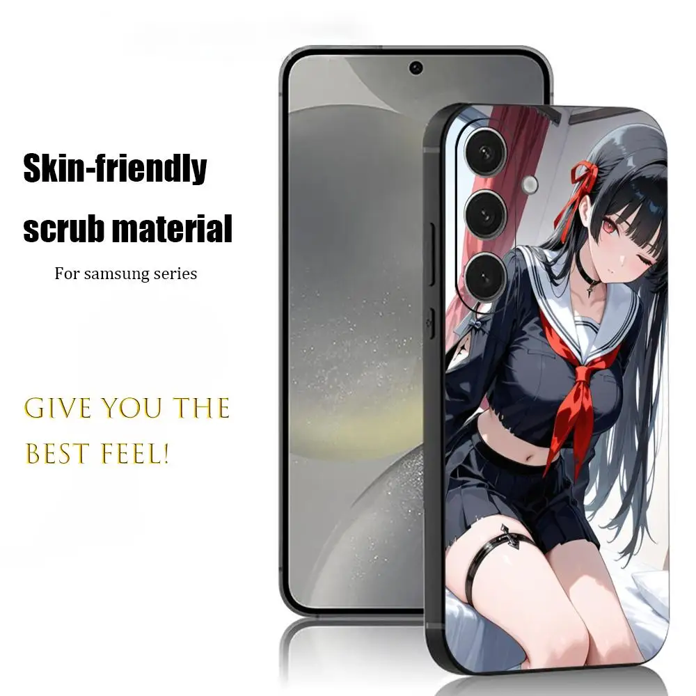 Hot Chisa Wuthering Waves Phone Case For Samsung Galaxy S26 S25 S24 S23 S22 S21 Plus Ultra Note20 Soft Black