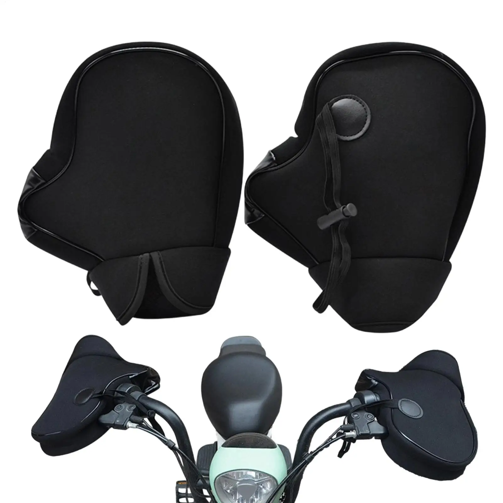 

Motorcycle Gloves Windproof Warmer Handle Grip Bike Handlebar Mittens for Riding Winter Cycling Racing Motorbike Outdoor