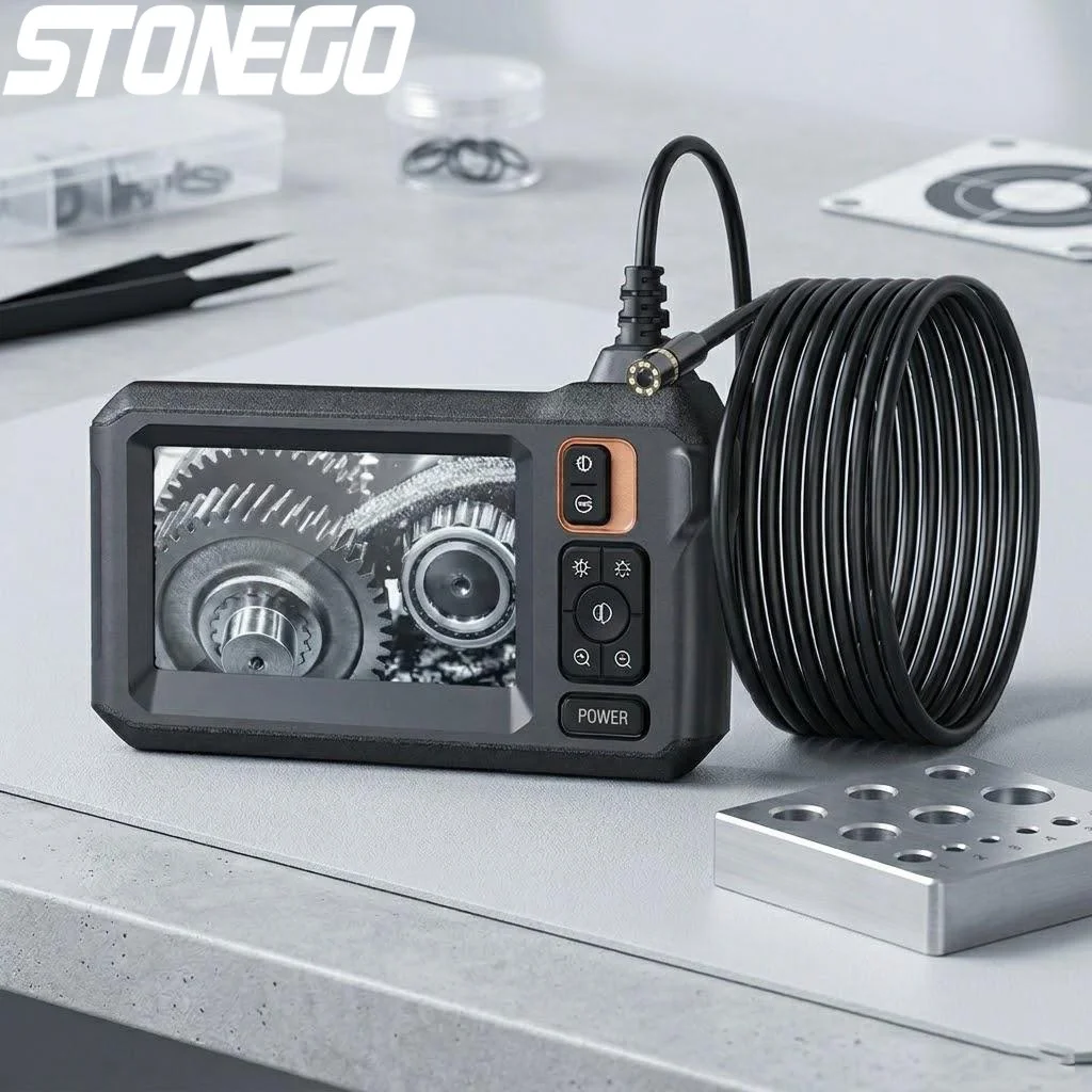 

1080P HD WiFi Endoscope Inspection Camera 43 Inch Display 15m Cable Dual Head 2600mAh Auto Tool for Car Electrical and Pipeline