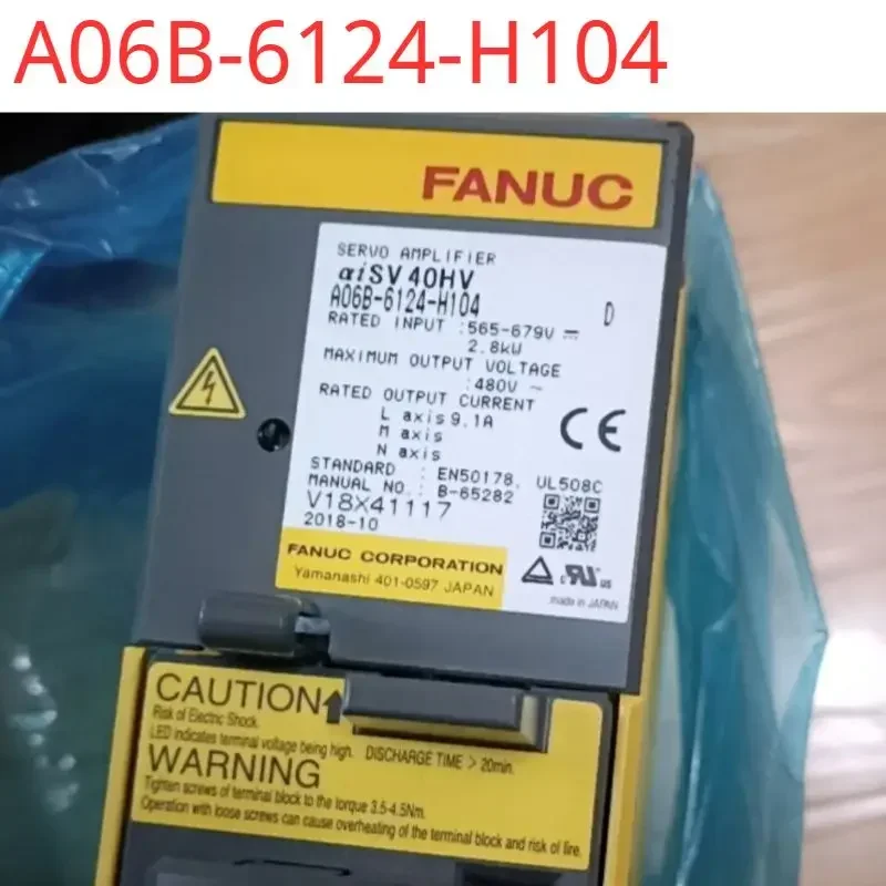 A06B-6124-H104 Second-hand tested ok  Servo Drive in good Condition