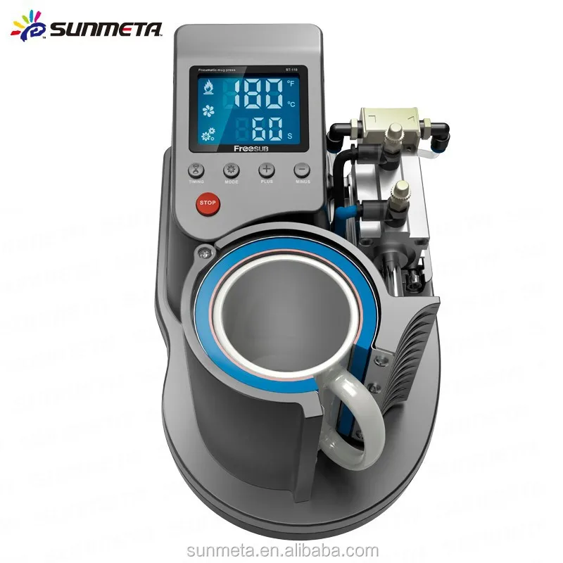 FreeSub New Arrival Automatic Pneumatic Mug heat Press sublimation printing Machine ST-110