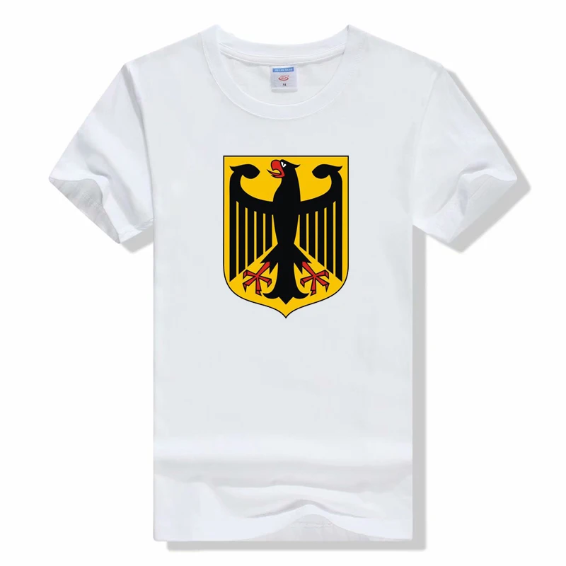 معطف من الأسلحة من العراق Bundesadler تي شيرت أزياء للجنسين قصيرة الأكمام س الرقبة القطن عارضة أعلى المحملات
