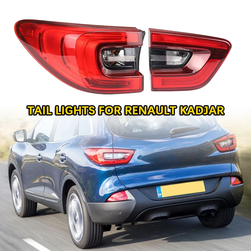 

Подходит для Renault Kadjar, задний фонарь в сборе, стоп-сигнал заднего хода, указатель поворота, лампа заднего бампера, задний фонарь, фары дальнего света