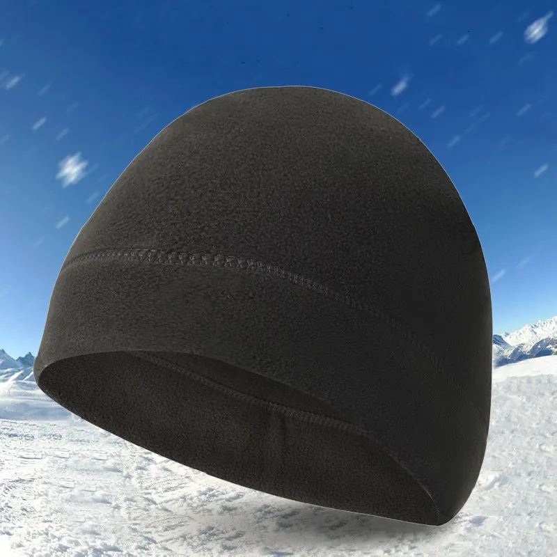 Fashion Fleece Beanie Hat Autumn Winter Warm Hats For Men Women Solid Soft Outdoor Sport Cap High Quality Casual Skiing Hat