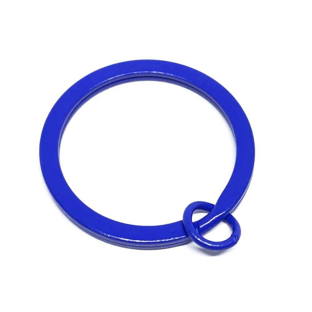 20Pcs Colorful Metal Blank Keyring Keychain Split Ring Key Fob Key Holder Rings Women Men DIY Key Chains Key Ring Accessories