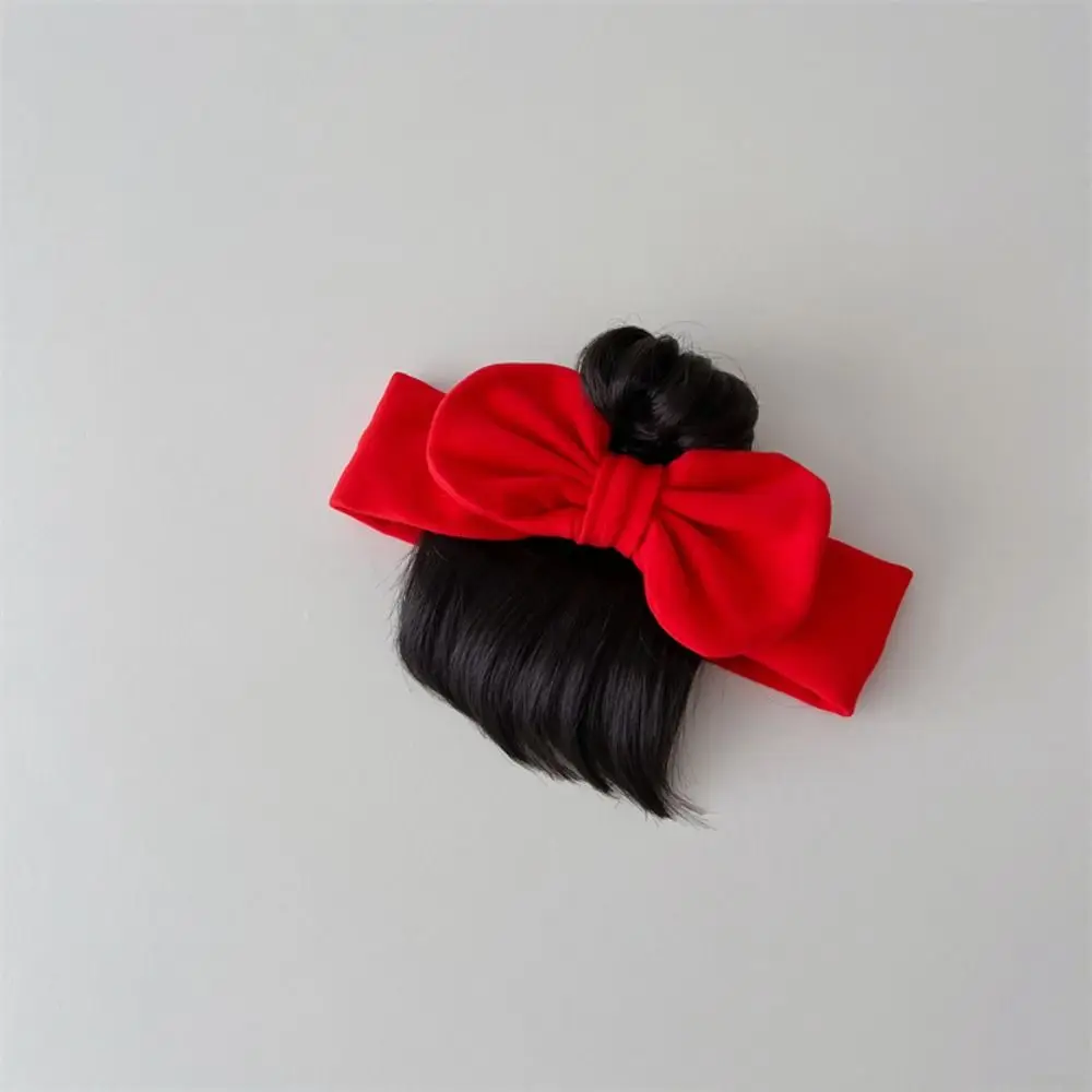 

Cute Bow Hair Accessories New Year Christmas Wig Hat Cosplay Headwear 0-1Y