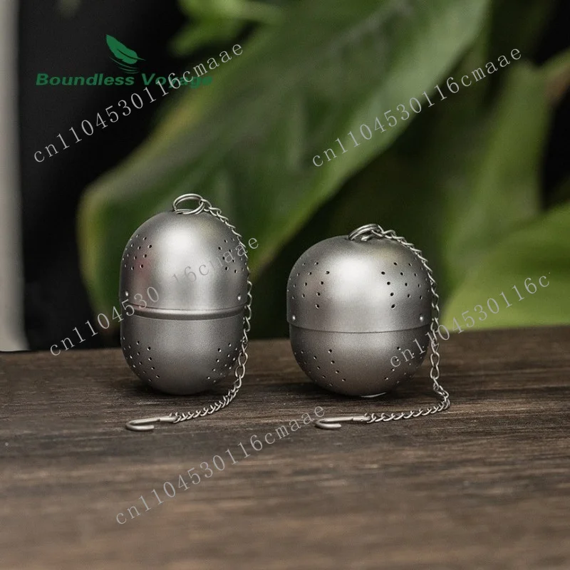Pure Titanium  Filter Outdoor Camping Camping Ultra-light Portable Tea Ball Tea Leak Filter  Egg
