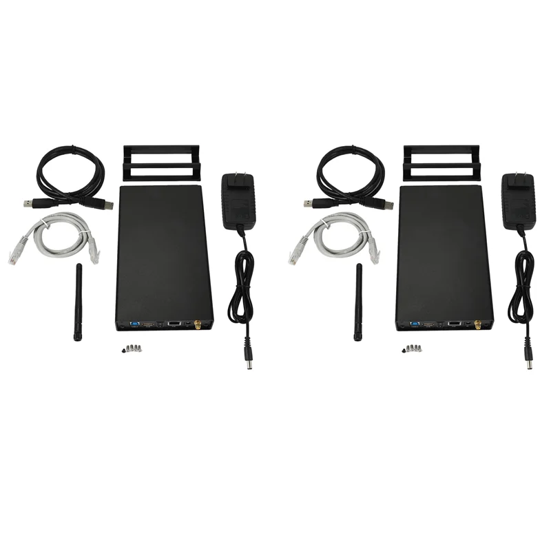 

A46U 2X Blueendless Rj45 External Hard Drive Case Nas Wifi Antenna Wireless Wifi Sata Usb 3.0 Hdd 3.5 Hdd Caddy(US Plug)