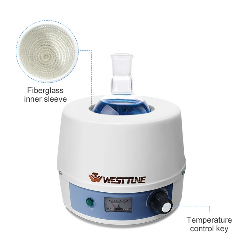 Westtune  Digital Electric Heating Mantle Lab Equipment With Thermal Regulator  220v 250/500/1000ml