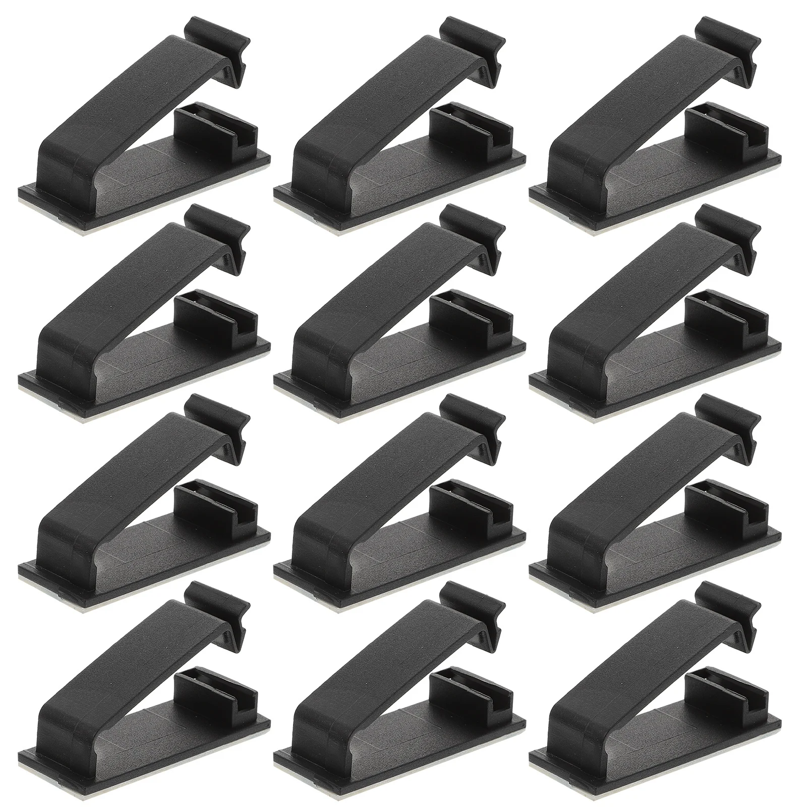 

50Pcs Cable Fixing Clips with Adhesive Backing - Desktop Wire Organizer Buckle for Home Office Cable Management