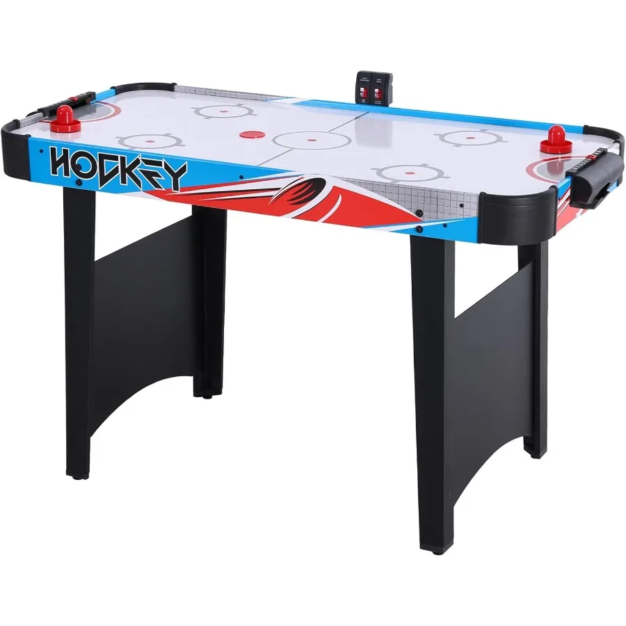 

Foldable Air Hockey Table 48 Indoor Air Hockey Arcade Table Gaming Set with 2 Pucks 2 Pushers Electronic Score Systems for Adul
