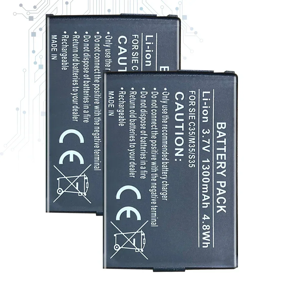 C35/M35/S35   1300mAh Replacement Battery for Siemens 3506, 3508, 3518, 3568, 3608, C35,C35e,C35i,M35,P35,S35, S35i,S46,S47