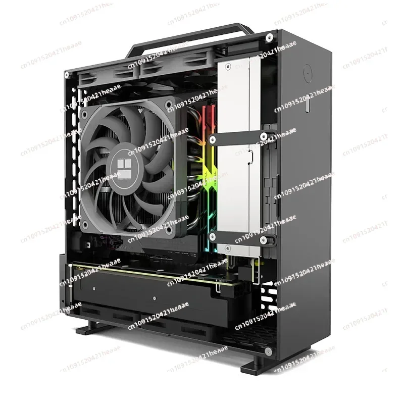 Suitable for Double-sided ChamferedA24-V5 2.0 Dual Slot Single Monitor 1U Power Supply Itx Chassis,