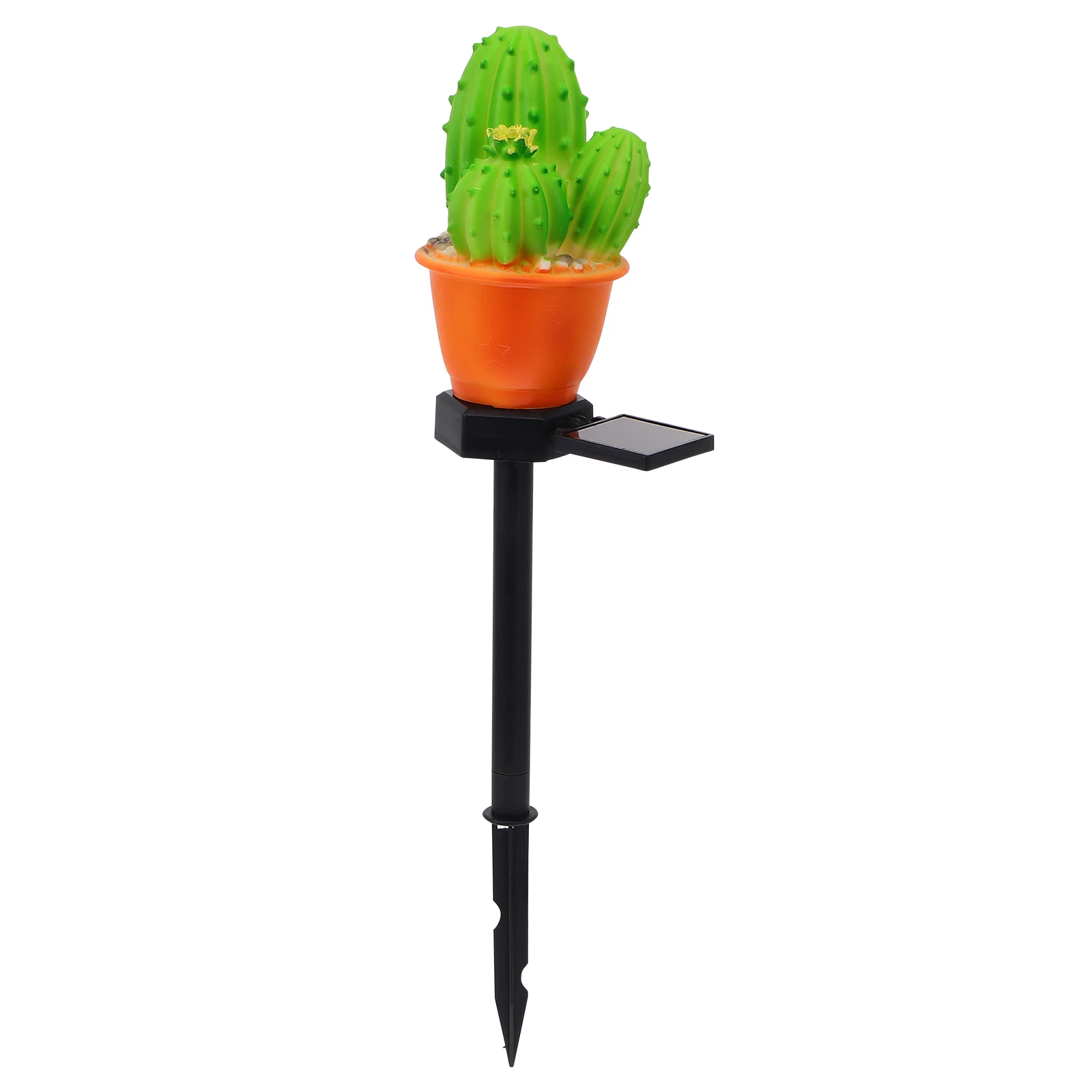 

Solar Lawn Lamp Plastic Cactus Light Waterproof Outdoor Decorative Ground Lights Garden Patio Easy Install No Wiring Required