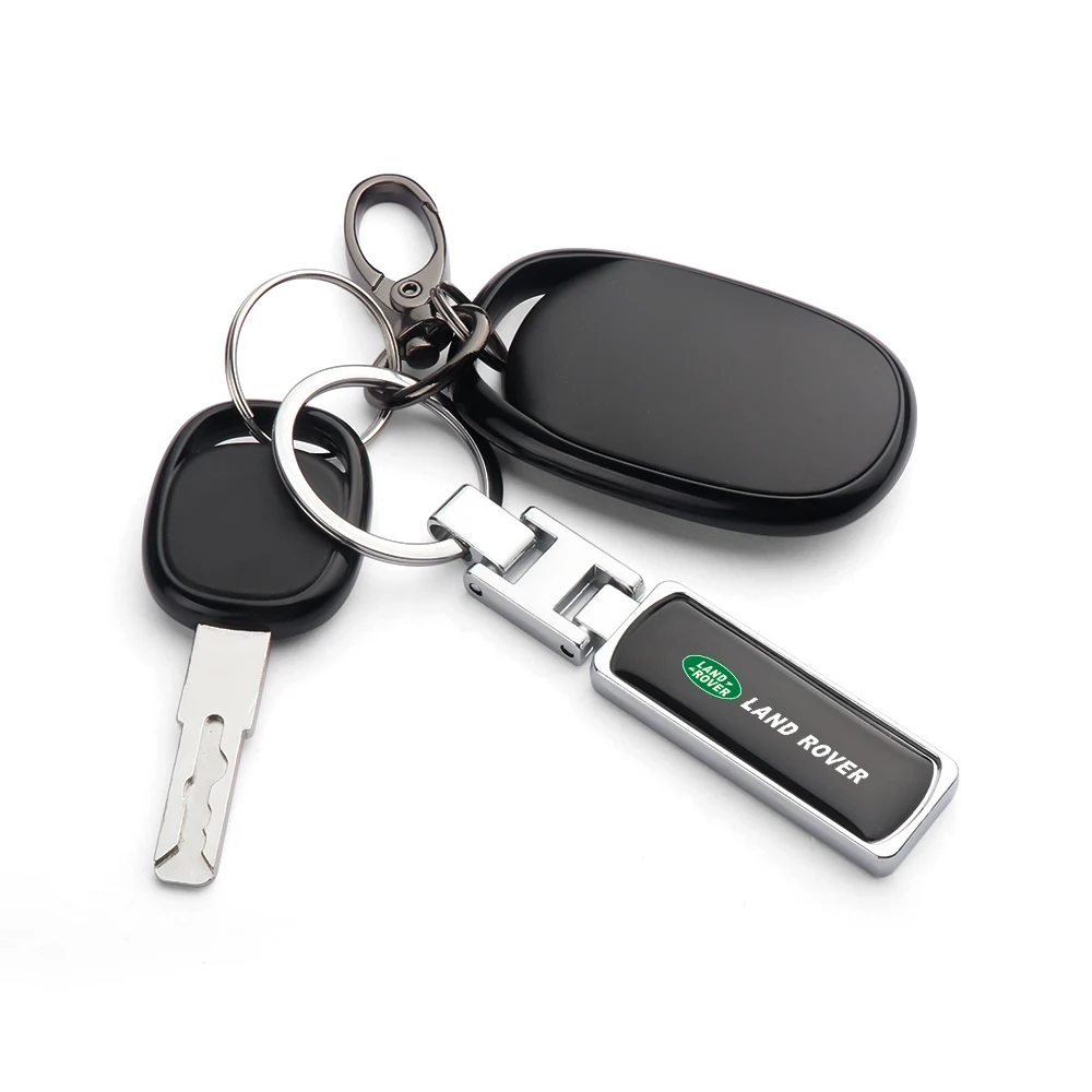 3D Metal Epoxy Keyring Keychain Key Holder Pendant For Land Rover Ranger Autobiography Freelander Evoque Discovery Car Styling