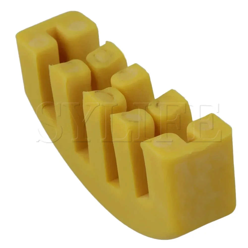 Yellow Rubber 5-Prong Violin Practice Mute - Fiddle Silencer for 4/4 3/4 Size
