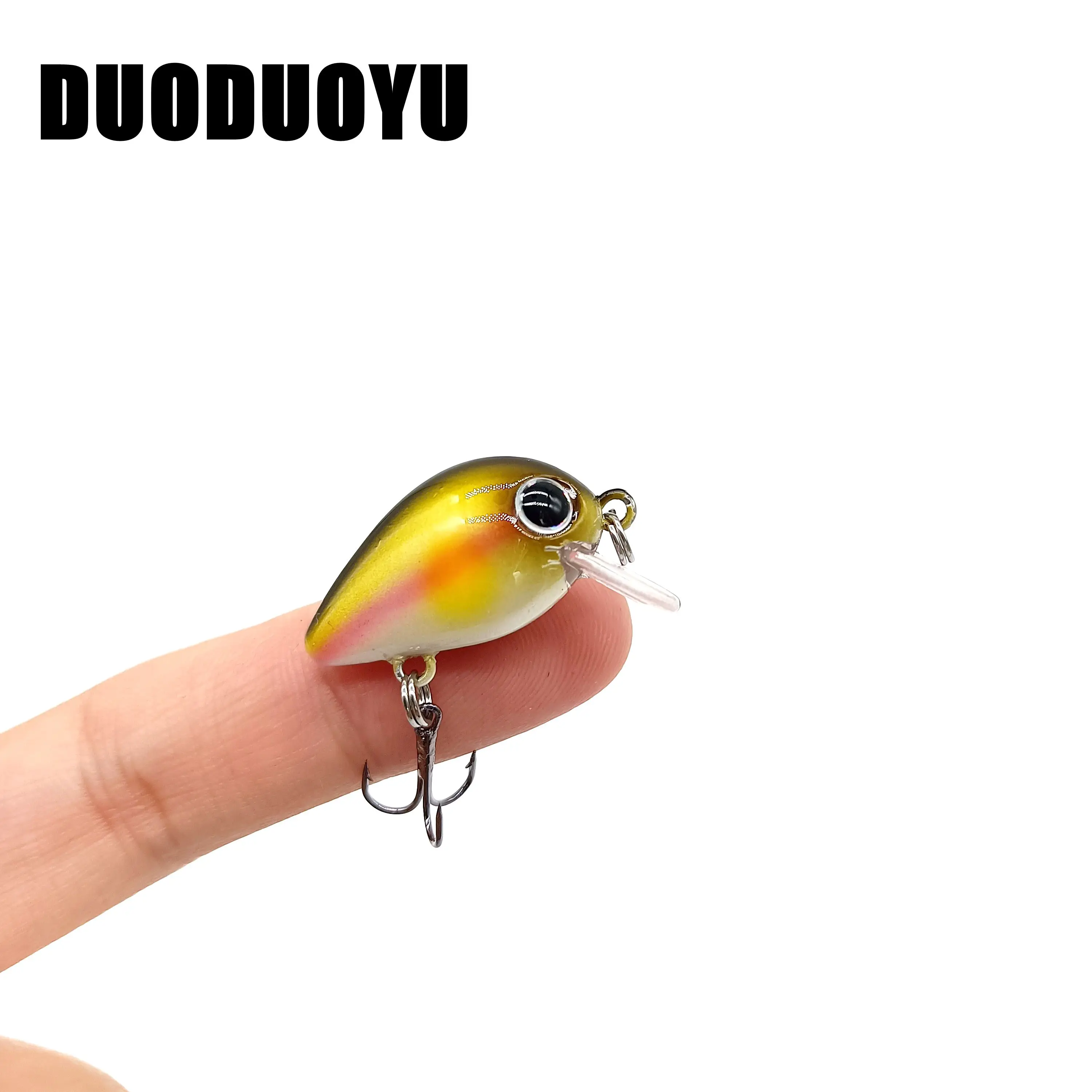 DUODUOYU 1PCS  Mini Fish Fishing Lures 1.9g/25mm Sinking 0.2-1.5m Long Casting Crankbaits Minnow Artificial Bait Fishing Tackle