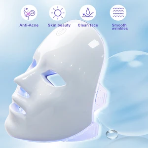 LED Photon Máscara Facial para Cuidados com a Pele, Anti Acne Therapy, Rejuvenescimento da Pele, Remoção de Rugas, Beleza Facial, 7 Cores 8 principais vendas maquina face - №6