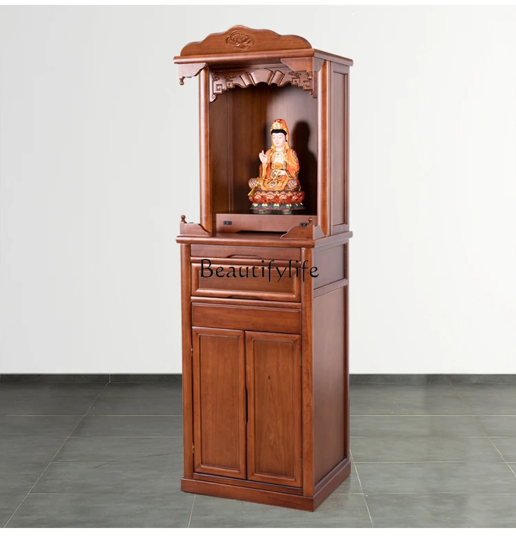 

Household solid wood casket new Chinese vertical cabinet modern light luxury simple table