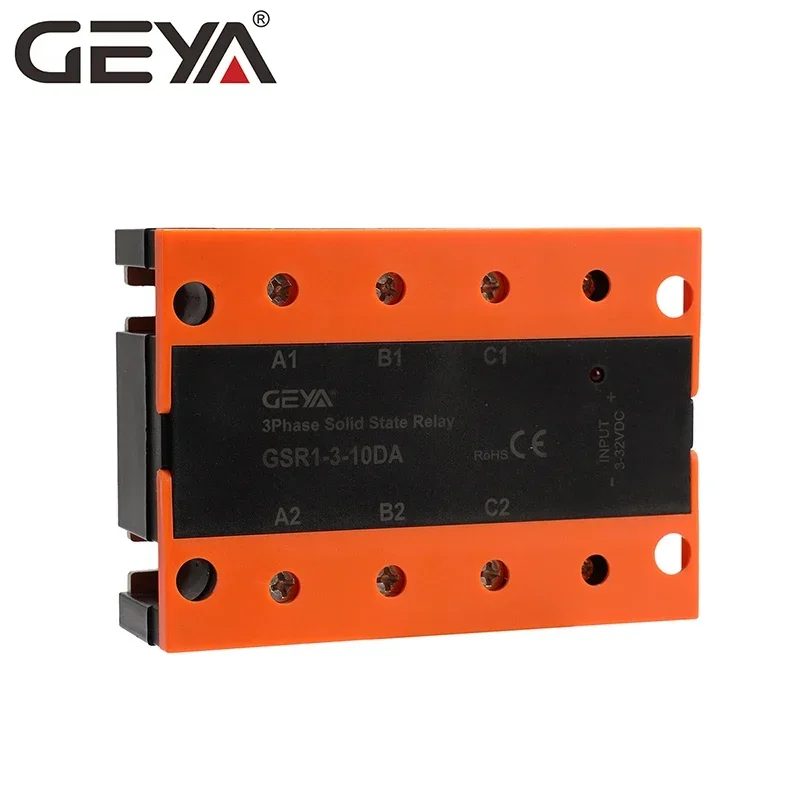 

GEYA GSR1-3 Phase Solid State Relay DC to AC Three Phase SSR 10A 25A 40A 60A 80A 100A 120A 150A 200A