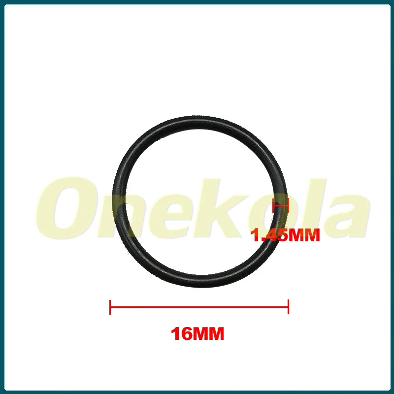 100pcs Free Shipping Fuel injector orings rubber seal 16*1.45mm For Nissan Almera N15 Primera P11 Sunny GA16 16600-73C00 A46H12