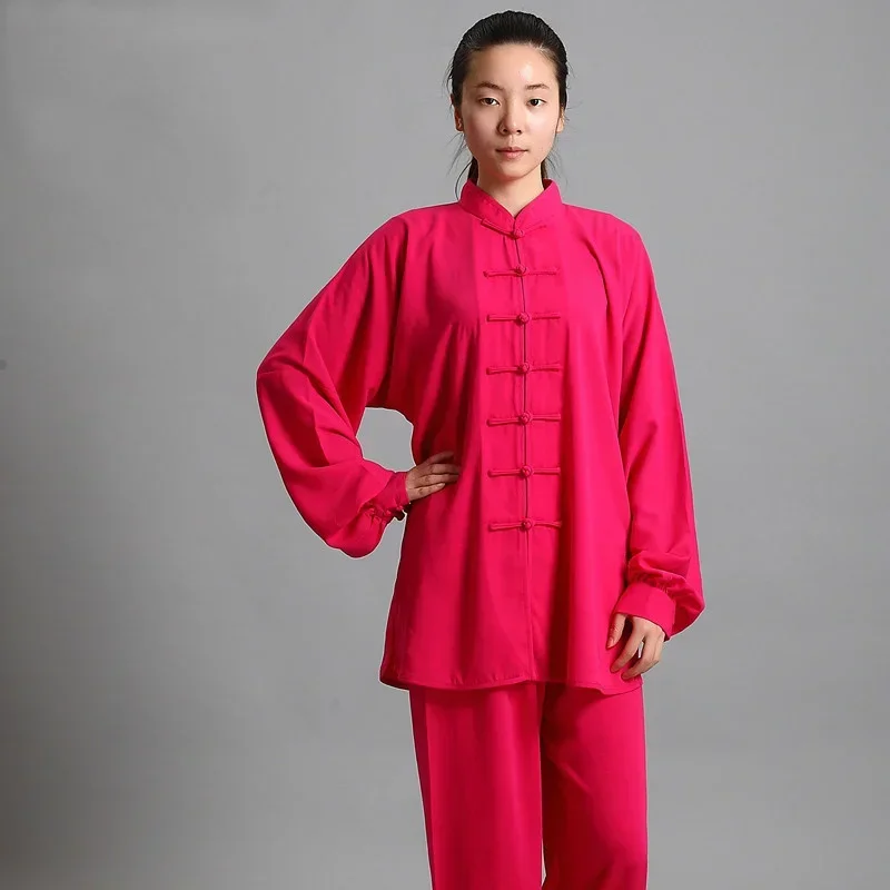 Tai Chi Kung Fu Uniform Traditional Chinese Clothing Long Sleeved Wushu TaiChi Men KungFu Uniform Suit Uniforms Exercise Clothes