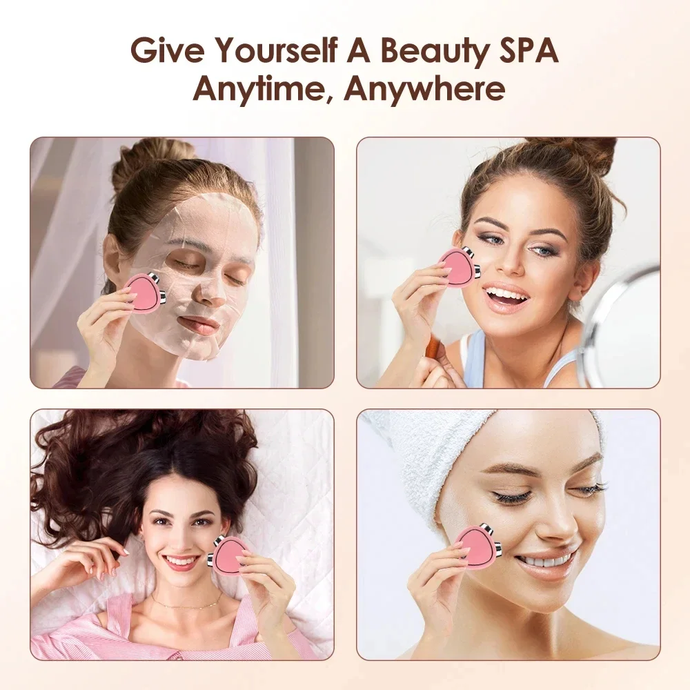 Rouleau de massage électrique pour lifting du visage, mini masseur, EMS, microcourant, vibration sonique, lifting du visage, raffermissement de la peau, masseurs de beauté
