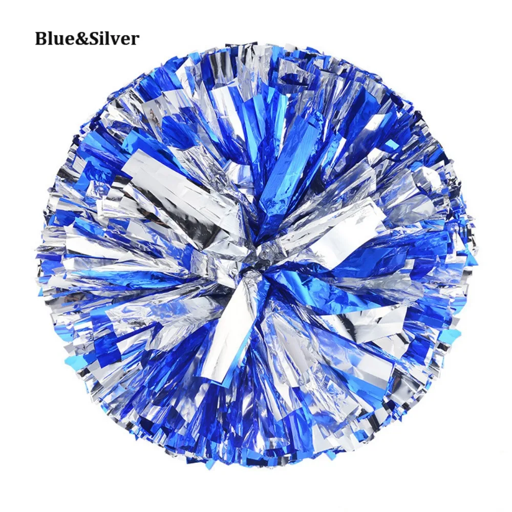 High Quality 25cm Game Pom Poms Multicolors PET Cheap Practical Cheerleading Come On Props Cheering Ball Club Supplies