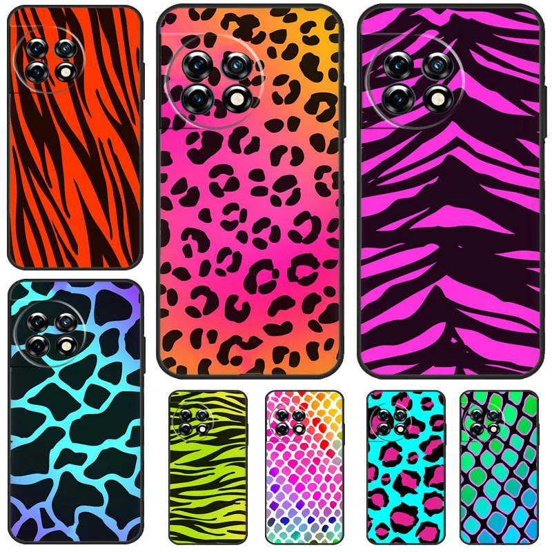 Cyan Giraffe Leopard Zebra MAD Case For OnePlus Nord CE 3 Lite 2 2T N10 N20 OnePlus 12R 10T 9RT 10R 8 9 10 Pro 11 12 Cover