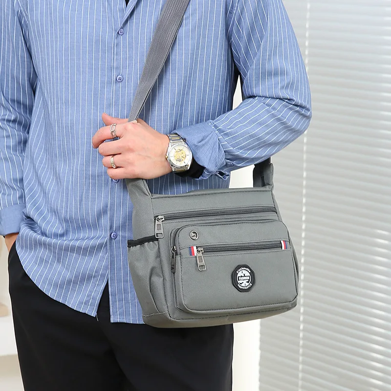 Business Fashion Men\'s Shoulder Bag Women\'s Crossbody Bag Large Capacity Multipurpose Travel Bags Tool Bag Oxford Cloth Material