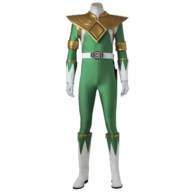 

Green Tommy Cosplay Costume Bodysuit Armor Belt Boots Full Set Halloween Christmas Costumes