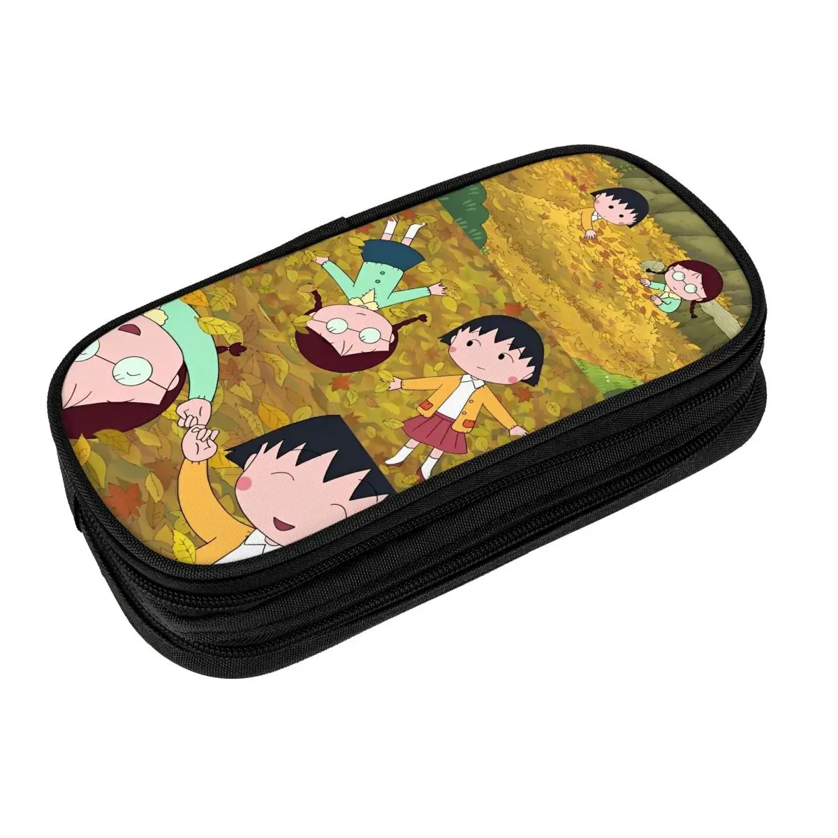 Japanese Cartoon Chibi Maruko-Chans Pencil Case Pencilcases Pen for Student Large Storage Pencil Bags Office Gifts Accessories