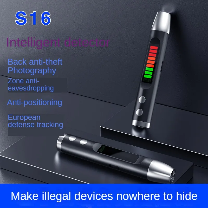 Wireless GPS Tracker and Car Anti-Tracking Detector with Camera Lens Finder