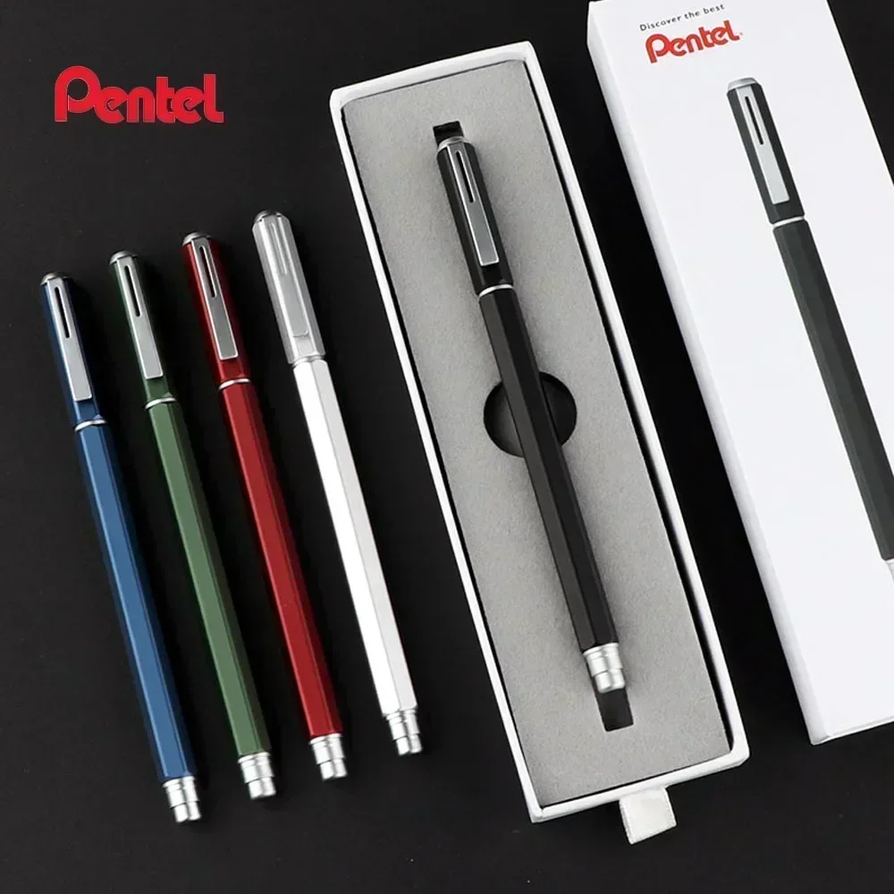 New Original Pentel Gel Pen 05mm BLN665 Metal Needle Tip Quick Dry Water Pen Office Signature Student Exam Pen New Gift