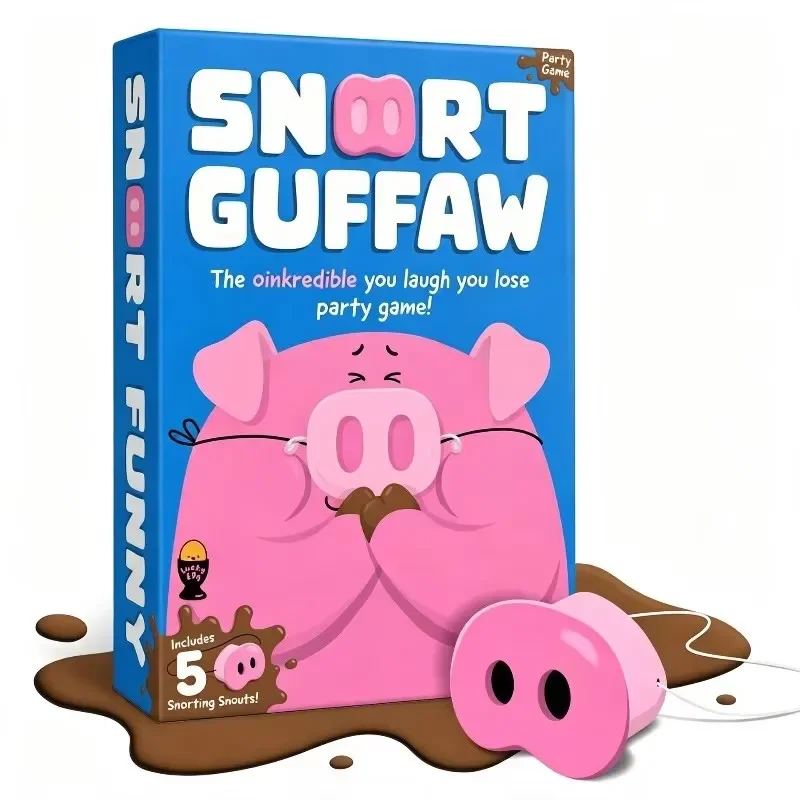 Il nuovo gioco da tavolo SNORT GUFFAW: sorridere significa perdere.