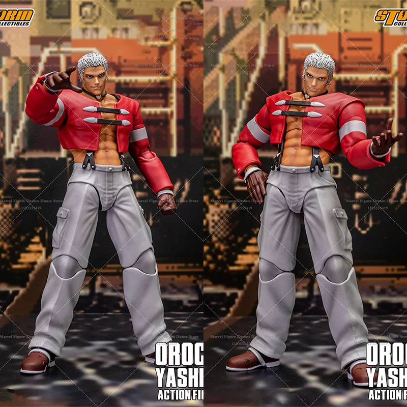

Storm Toys SKKF13 1/12 Scale Yashiro Charming Free Man Defensive Fighter Classical KOF 6-inch Full Set Action Figure Soldier