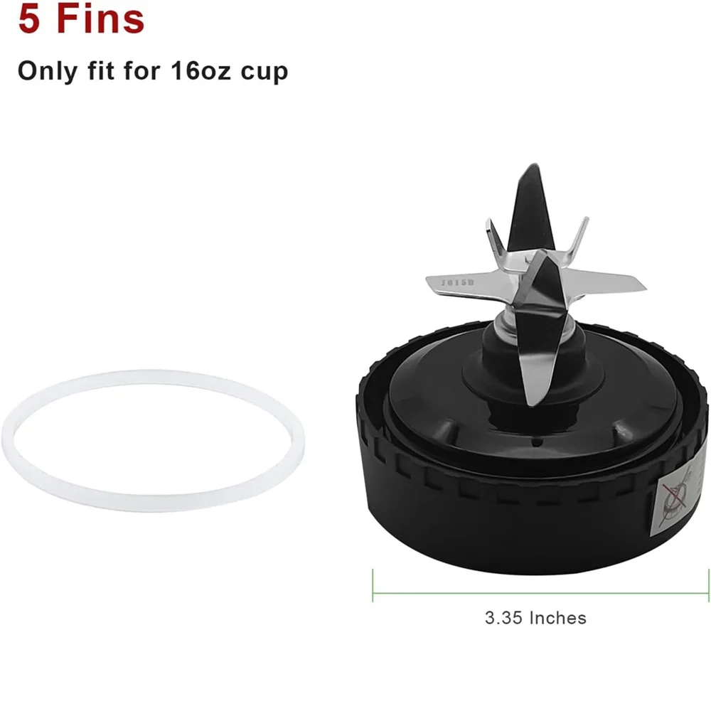 5 Fins Blender Blade For Ninja Blender QB3001SS QB3000 QB3004 QB3005 QB3000SSW-30 QB3000QR-30 QB3001SS-30 QB3000QBK QB3004