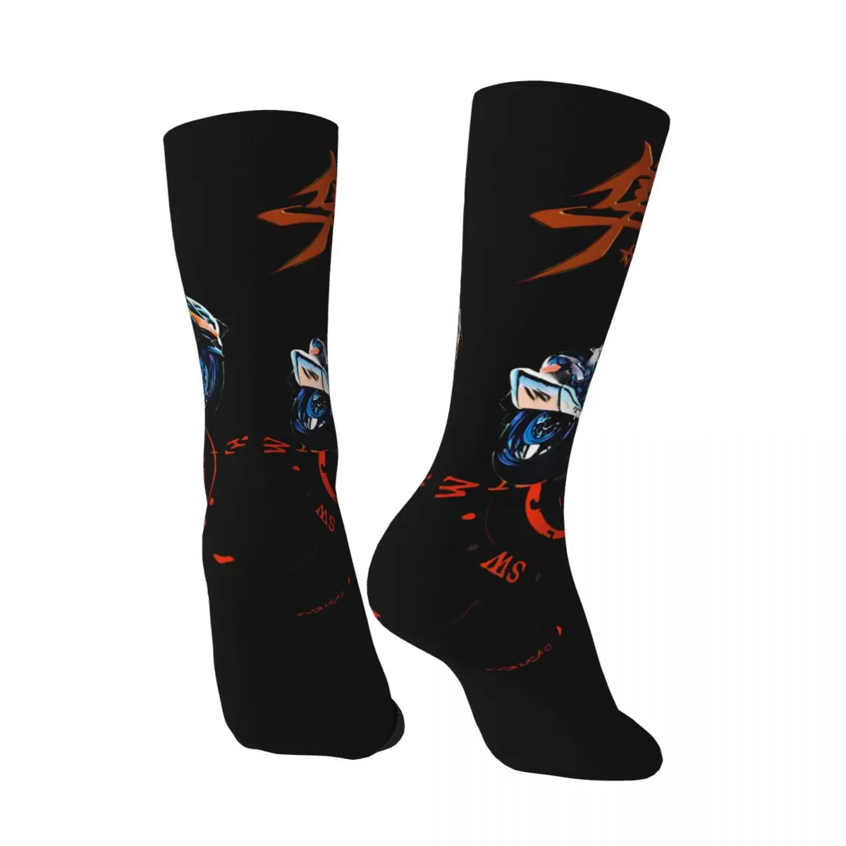 Happy Funny Men's compression Socks Slick As Grease Retro Harajuku New Hayabusa Hip Hop Novelty Seamless Crew Crazy Sock Gift