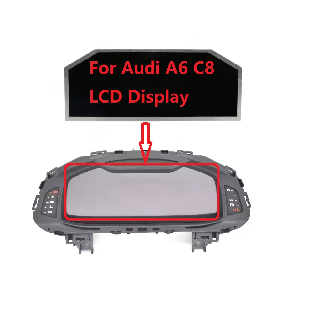 12.3 inch LCD For Audi A6 C8 Virtual Cockpit Instrument Cluster Display Screen Repair parts 4K0920790C