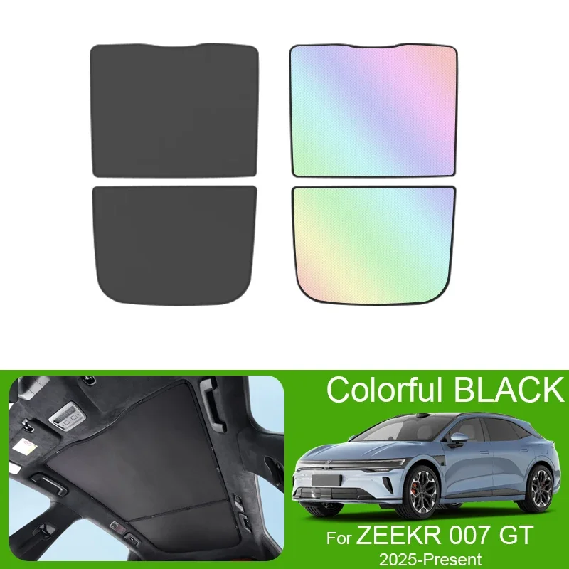 

Для ZEEKR 007 GT 2025-настоящее время, автомобильный люк на крыше, солнцезащитный козырек, красочный ледяной нано, теплоизоляционный светильник, анти-УФ, автоаксессуары