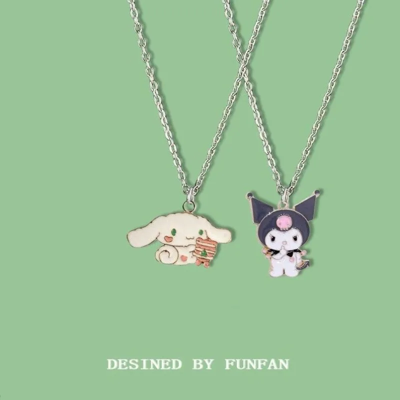 

Cinnamoroll Inspired Charm Necklace Kawaii Anime Character Zinc Alloy Pendant with Lobster Clasp for Women Fans Gift wholesale