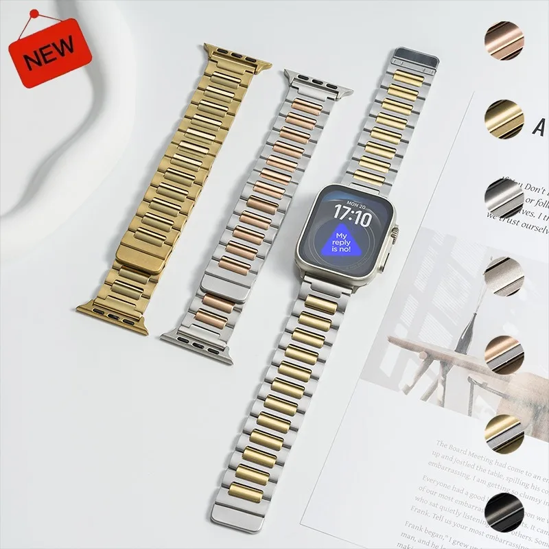 Edelstahl-Armband für Apple Watch Ultra3/SE3 Band 49mm 44mm 38mm 41mm Magnetisches Armband für iWatch Series S11 S10 46mm 42mm