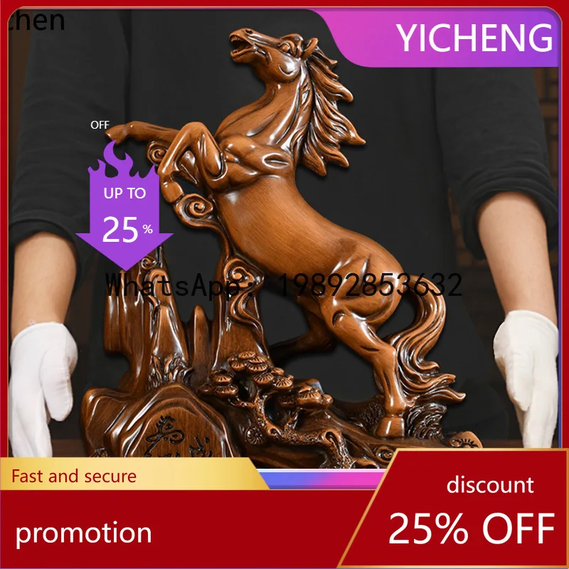 

YFY Instant Success Ornament Craft Zodiac Horse Office Living Room Entryway Decoration
