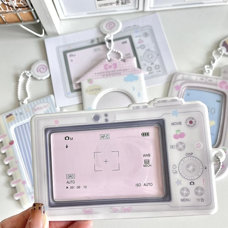 3Inch PVC Photo Card Sleeve Bus Card Student Card Holder for Women Girl Student