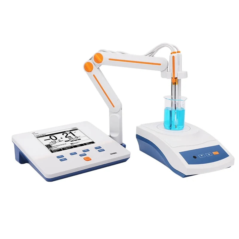 Portable Benchtop pH Ion Meter, ISE Temp mV ORP pX Testing Device