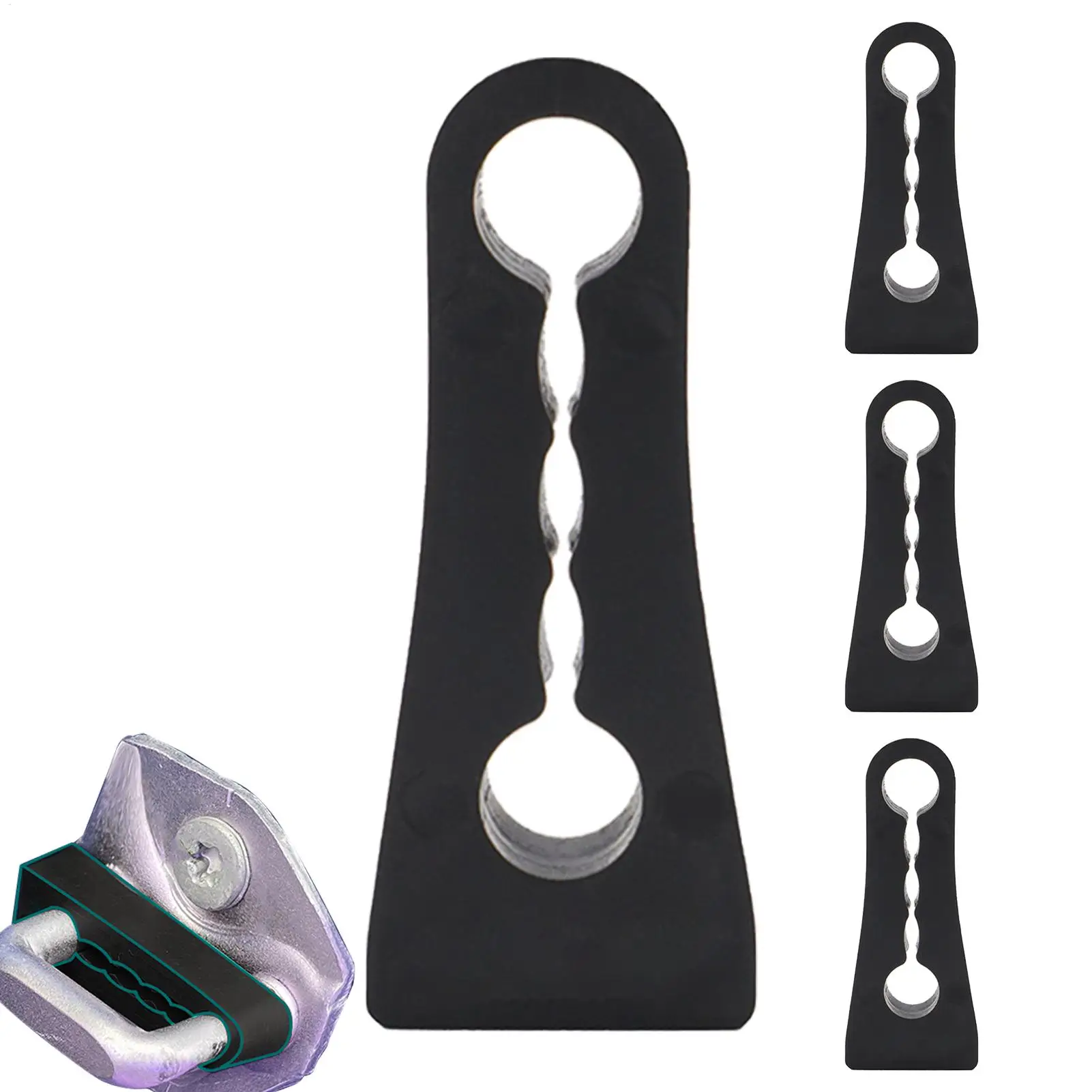 Shock-Absorbent Car Door Sound Buffer Pad Noise Reduction Damper for Door Lock Quiet Closing in Daily Travel Commuting Scenarios