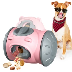 Dog Bowl Tumbler Slow Feeder Interactive Puzzle Chasing Rolling Toy Food Dispenser Mental Treat Stimulation Durable Pet Supplies