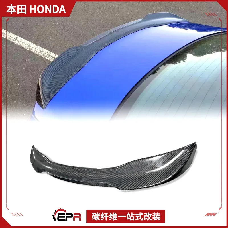 

Suitable for Honda Civic 11th generation carbon fiber tail modification, rear spoiler small pressure wing personalized fixed win