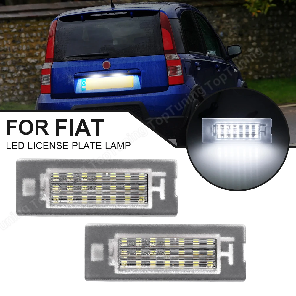 

LED Number Plate Light For FIAT Panda MK3 MK4 Typ 169 312 319 2003-2012 Error Free License Plate Lamp OEM#:71734797