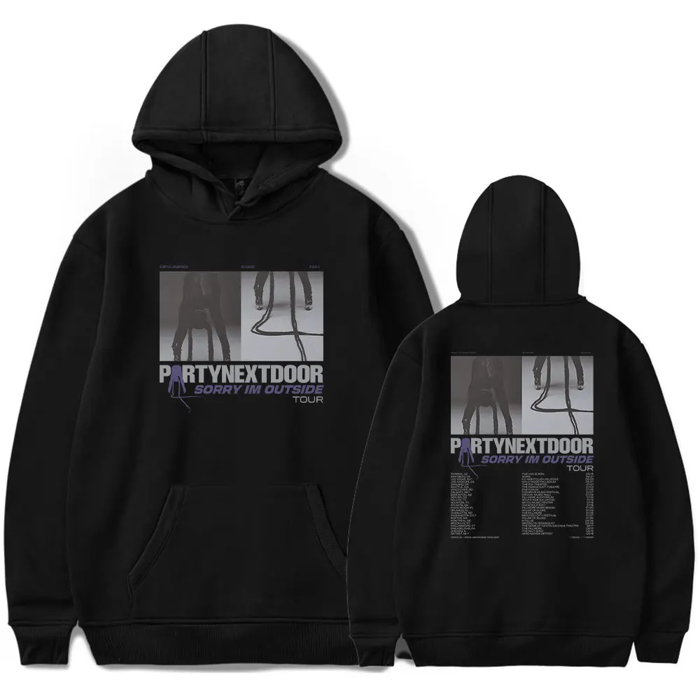 2025 Partynextdoor ขออภัยฉันนอกทัวร์ Hoodie เสื้อกันหนาวผู้หญิงผู้ชายแขนยาวแฟชั่นเสื้อผ้า